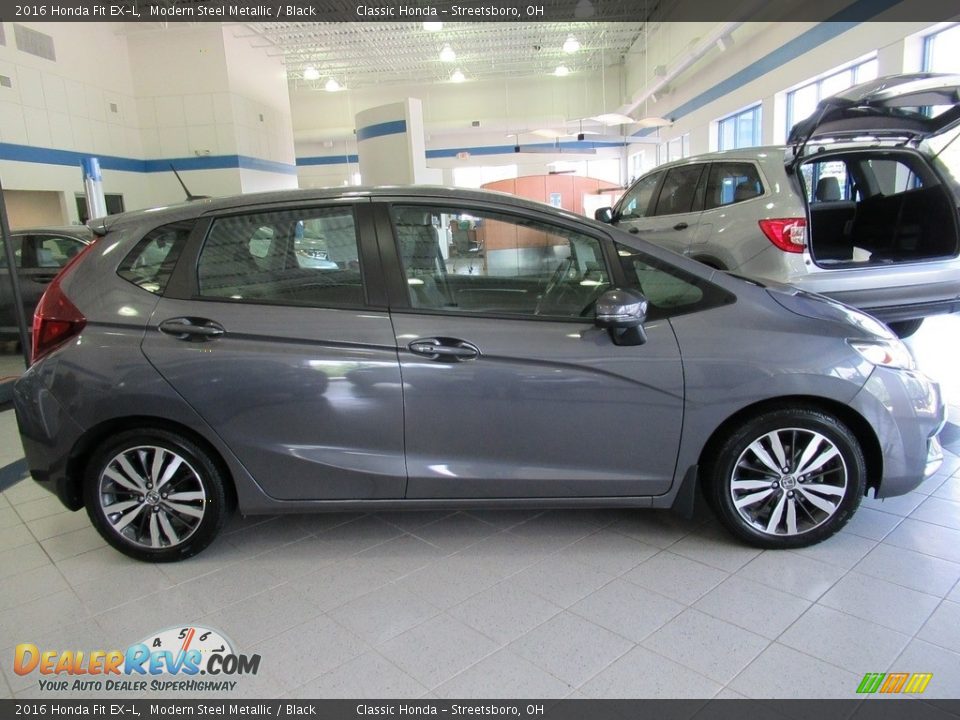 Modern Steel Metallic 2016 Honda Fit EX-L Photo #4