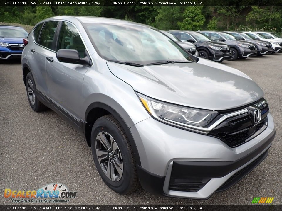 2020 Honda CR-V LX AWD Lunar Silver Metallic / Gray Photo #7