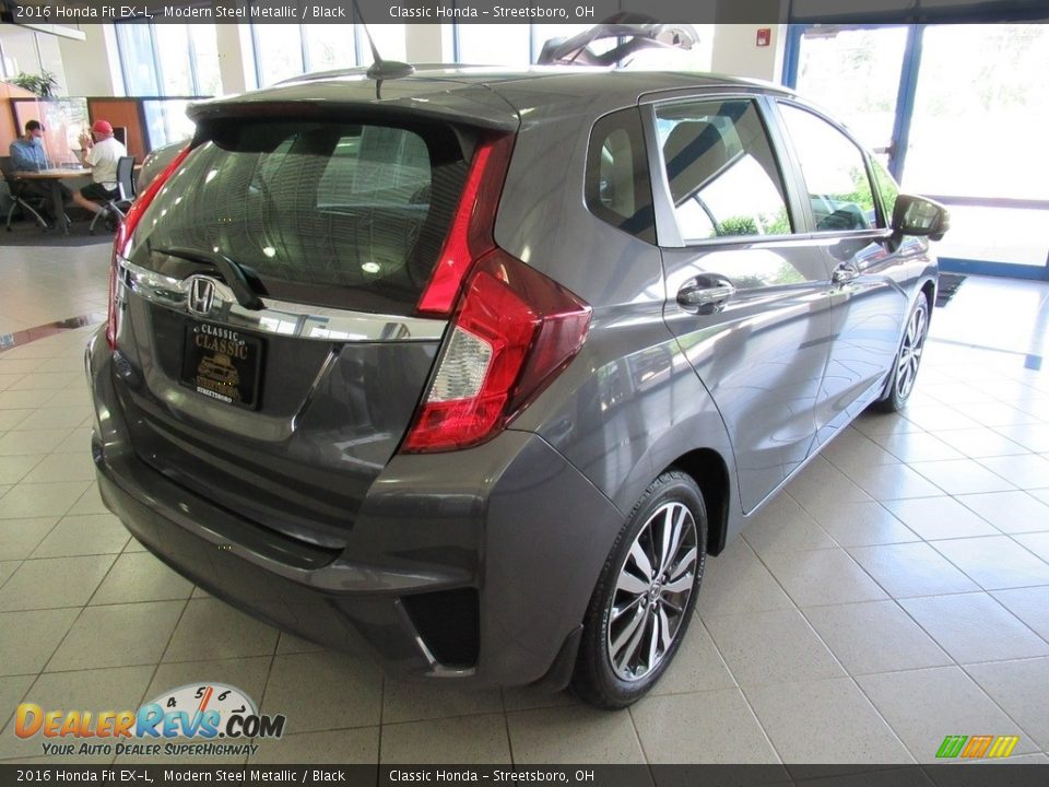 2016 Honda Fit EX-L Modern Steel Metallic / Black Photo #7