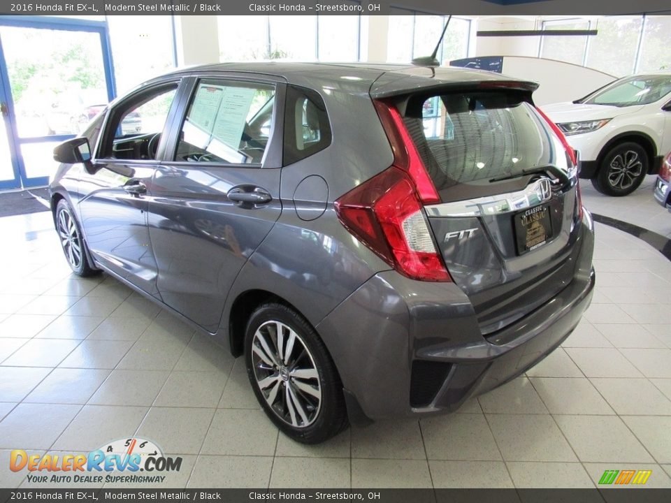 2016 Honda Fit EX-L Modern Steel Metallic / Black Photo #9