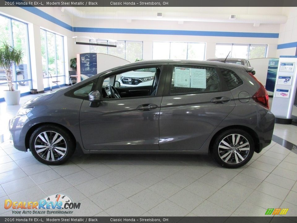 Modern Steel Metallic 2016 Honda Fit EX-L Photo #10