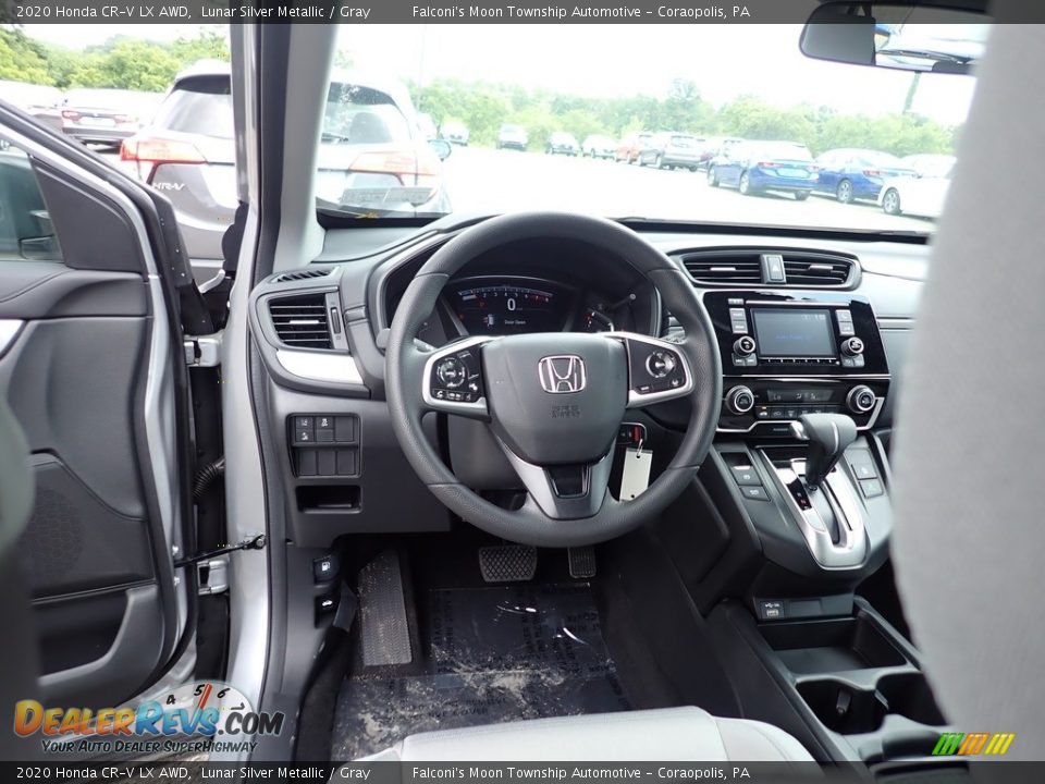 2020 Honda CR-V LX AWD Lunar Silver Metallic / Gray Photo #12