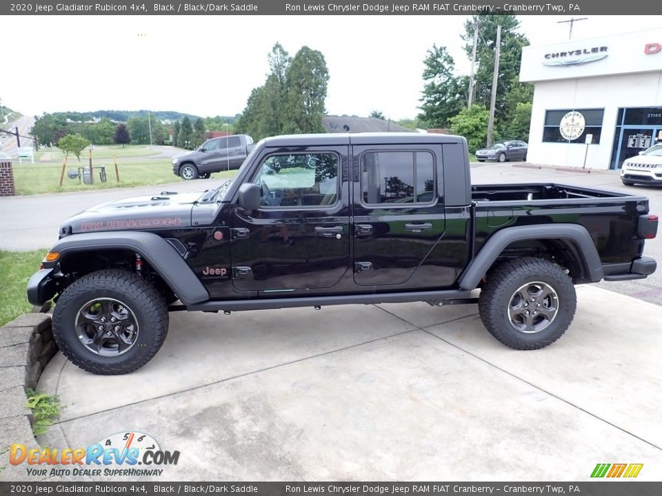2020 Jeep Gladiator Rubicon 4x4 Black / Black/Dark Saddle Photo #3