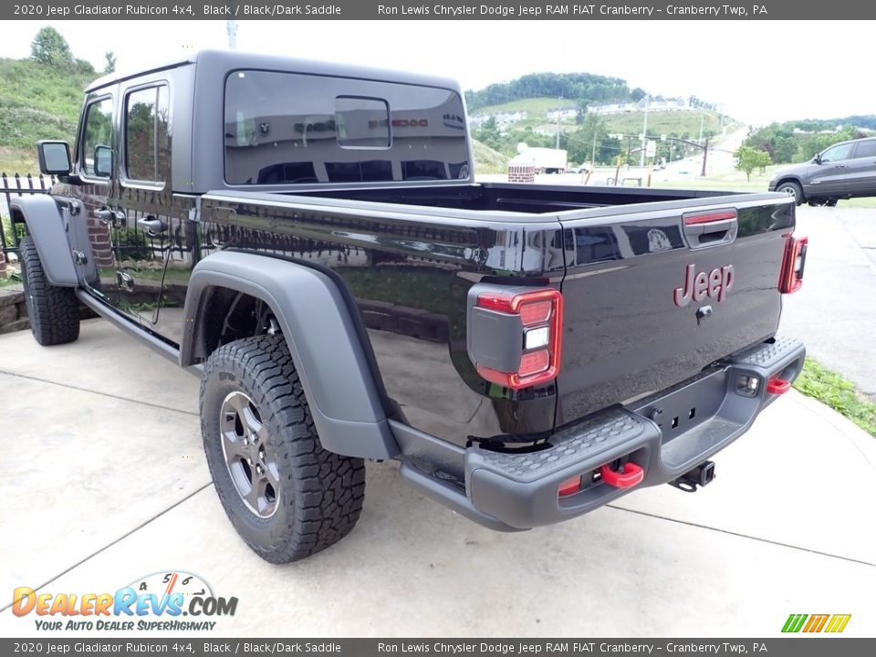 2020 Jeep Gladiator Rubicon 4x4 Black / Black/Dark Saddle Photo #4