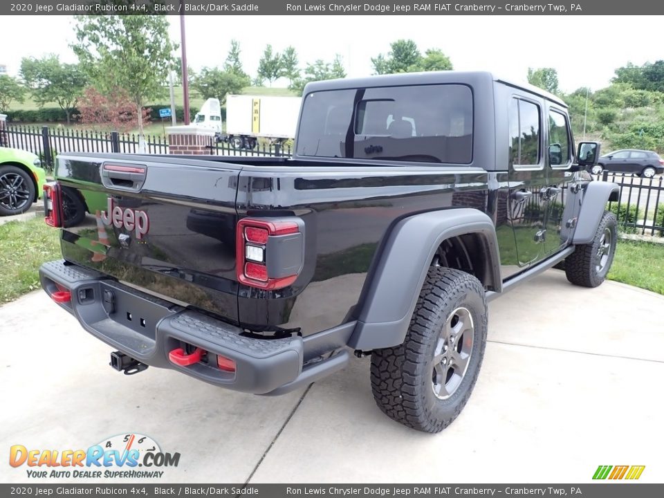 2020 Jeep Gladiator Rubicon 4x4 Black / Black/Dark Saddle Photo #6