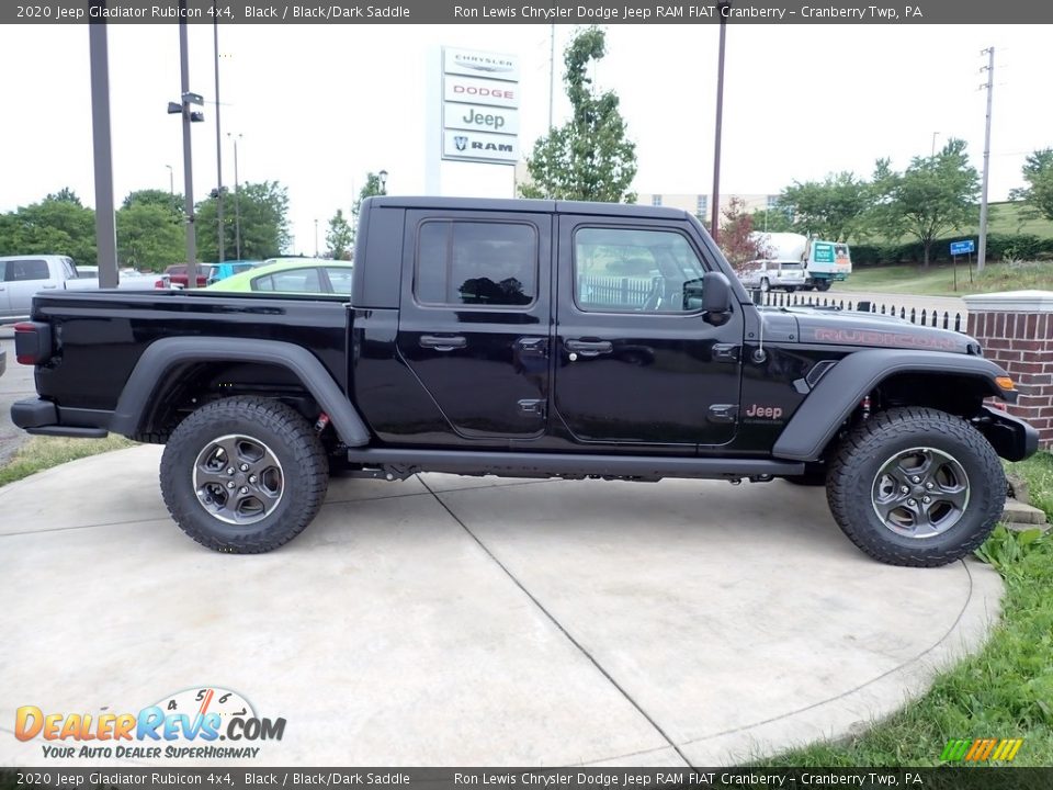 Black 2020 Jeep Gladiator Rubicon 4x4 Photo #7