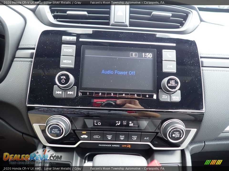 2020 Honda CR-V LX AWD Lunar Silver Metallic / Gray Photo #16