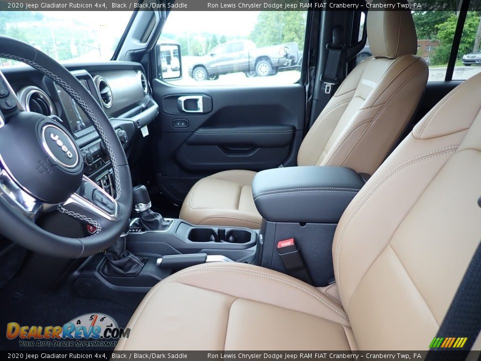 Black/Dark Saddle Interior - 2020 Jeep Gladiator Rubicon 4x4 Photo #15