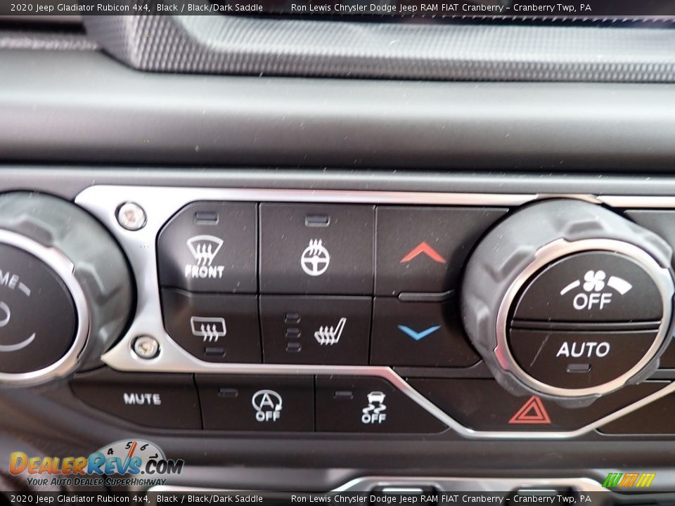 2020 Jeep Gladiator Rubicon 4x4 Black / Black/Dark Saddle Photo #17