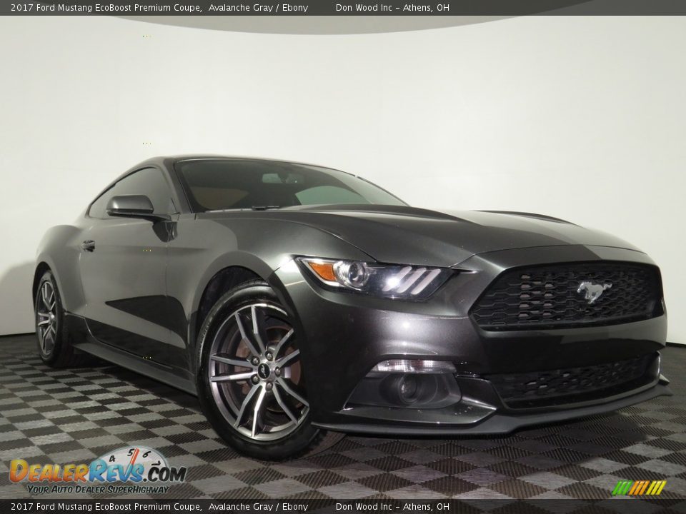2017 Ford Mustang EcoBoost Premium Coupe Avalanche Gray / Ebony Photo #1