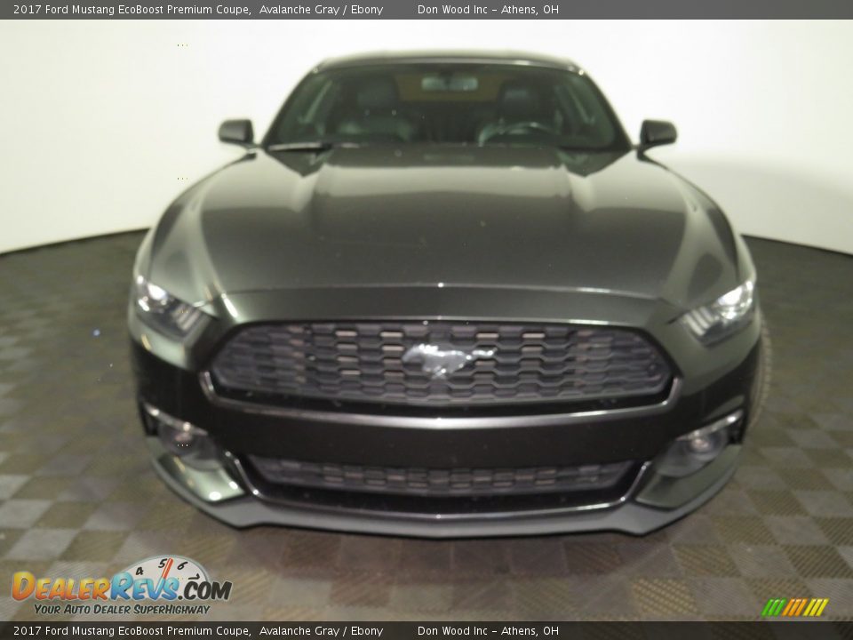 2017 Ford Mustang EcoBoost Premium Coupe Avalanche Gray / Ebony Photo #4