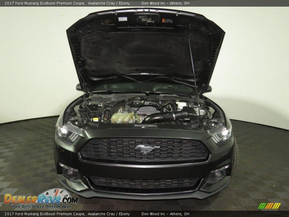 2017 Ford Mustang EcoBoost Premium Coupe Avalanche Gray / Ebony Photo #5