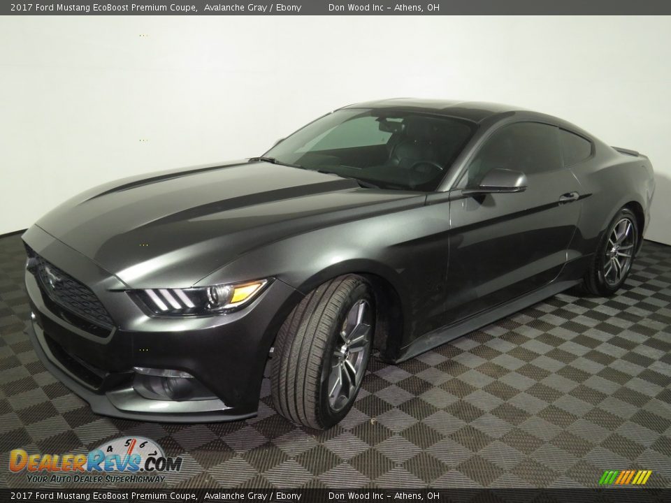 2017 Ford Mustang EcoBoost Premium Coupe Avalanche Gray / Ebony Photo #7