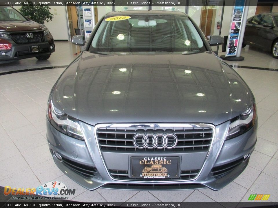 2012 Audi A4 2.0T quattro Sedan Monsoon Gray Metallic / Black Photo #2