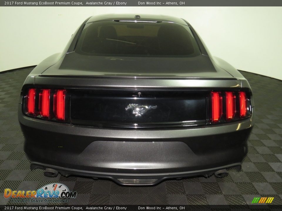 2017 Ford Mustang EcoBoost Premium Coupe Avalanche Gray / Ebony Photo #11