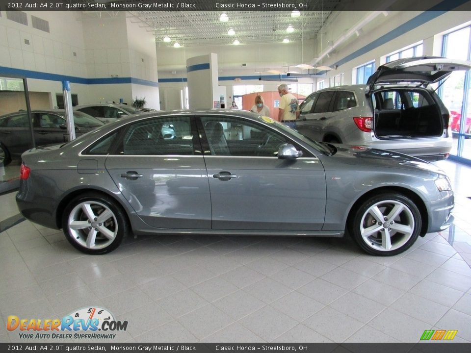 2012 Audi A4 2.0T quattro Sedan Monsoon Gray Metallic / Black Photo #4