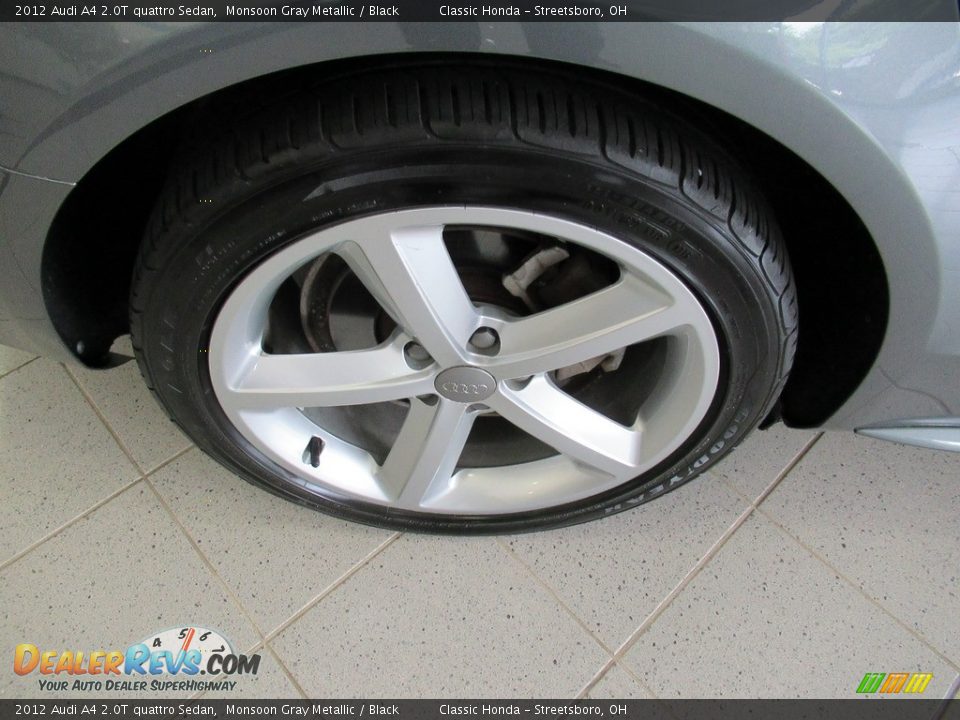 2012 Audi A4 2.0T quattro Sedan Monsoon Gray Metallic / Black Photo #6