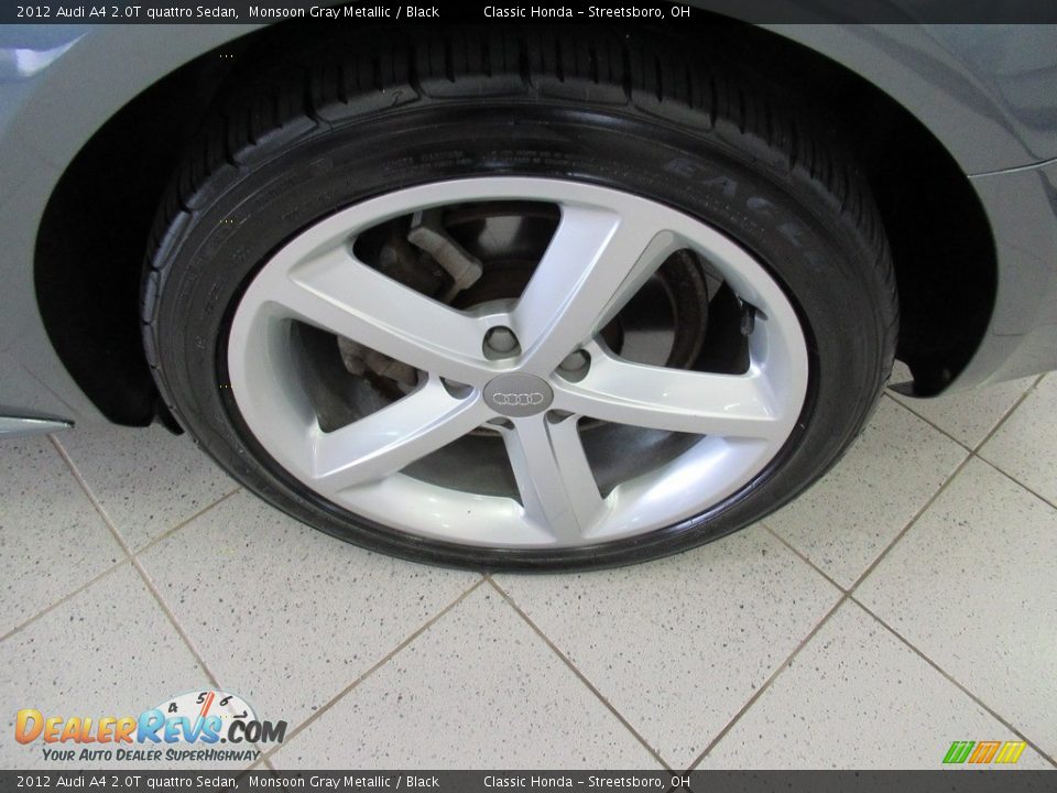 2012 Audi A4 2.0T quattro Sedan Monsoon Gray Metallic / Black Photo #11