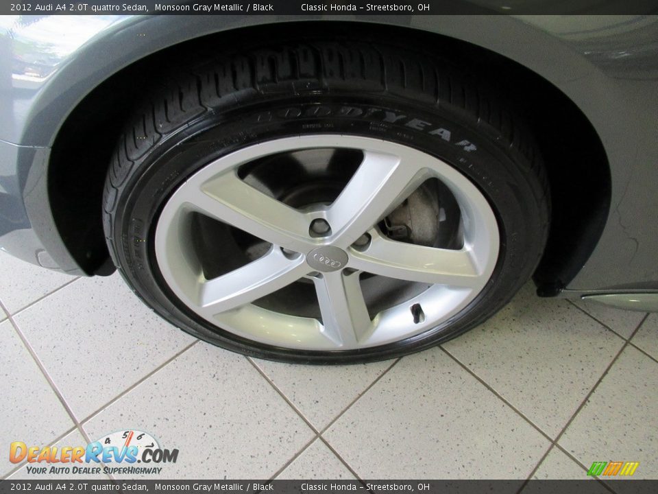 2012 Audi A4 2.0T quattro Sedan Monsoon Gray Metallic / Black Photo #12