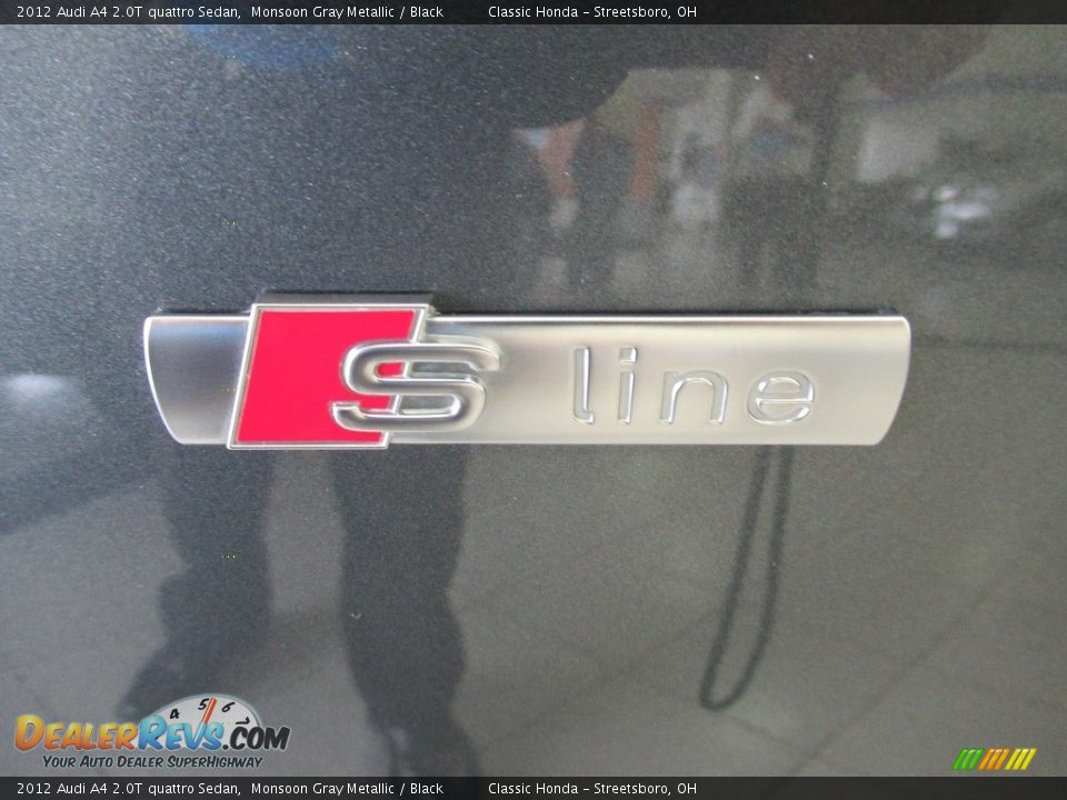 2012 Audi A4 2.0T quattro Sedan Monsoon Gray Metallic / Black Photo #13