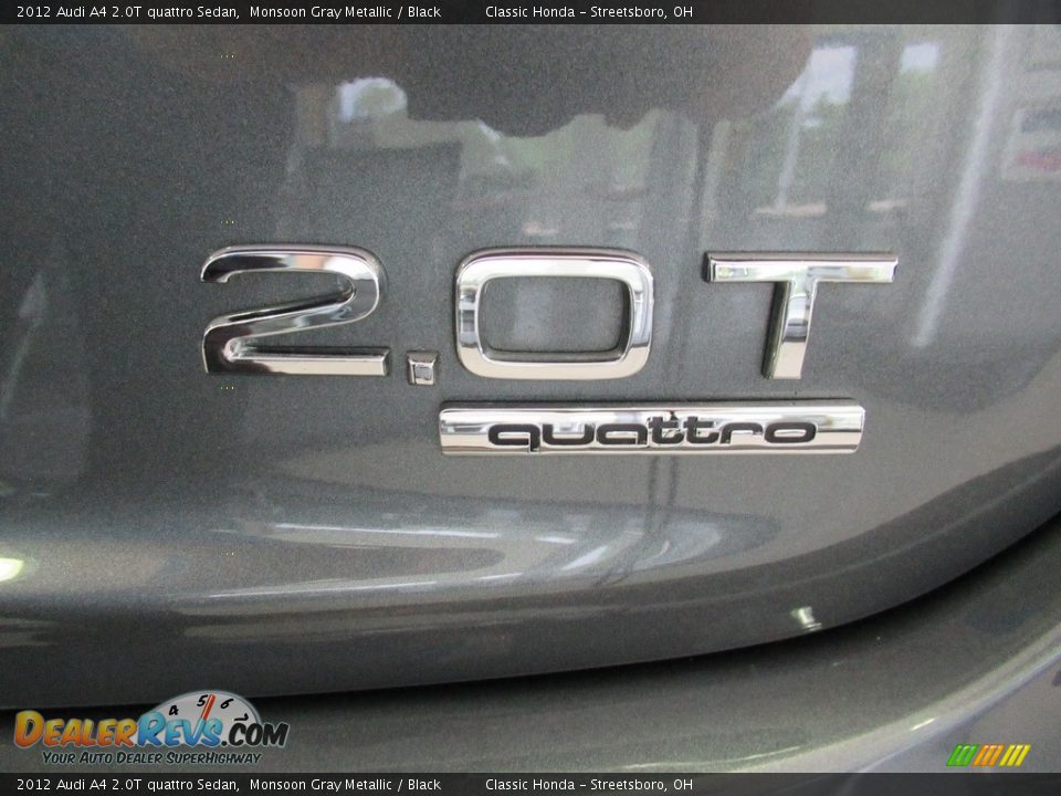 2012 Audi A4 2.0T quattro Sedan Monsoon Gray Metallic / Black Photo #14