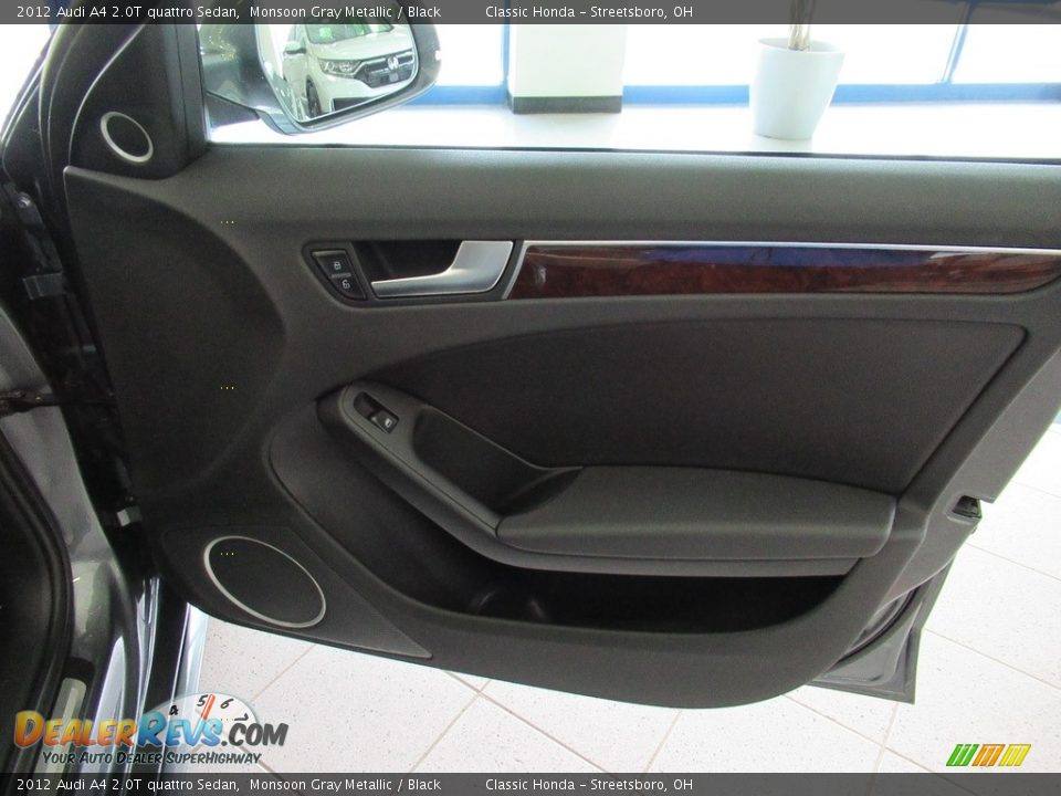 2012 Audi A4 2.0T quattro Sedan Monsoon Gray Metallic / Black Photo #16