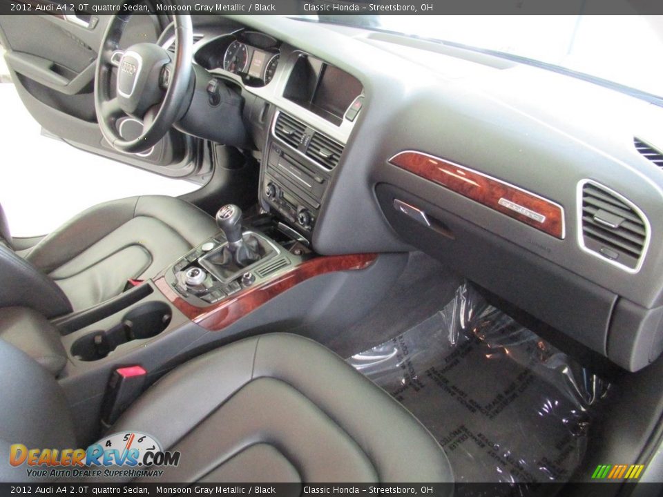 2012 Audi A4 2.0T quattro Sedan Monsoon Gray Metallic / Black Photo #17