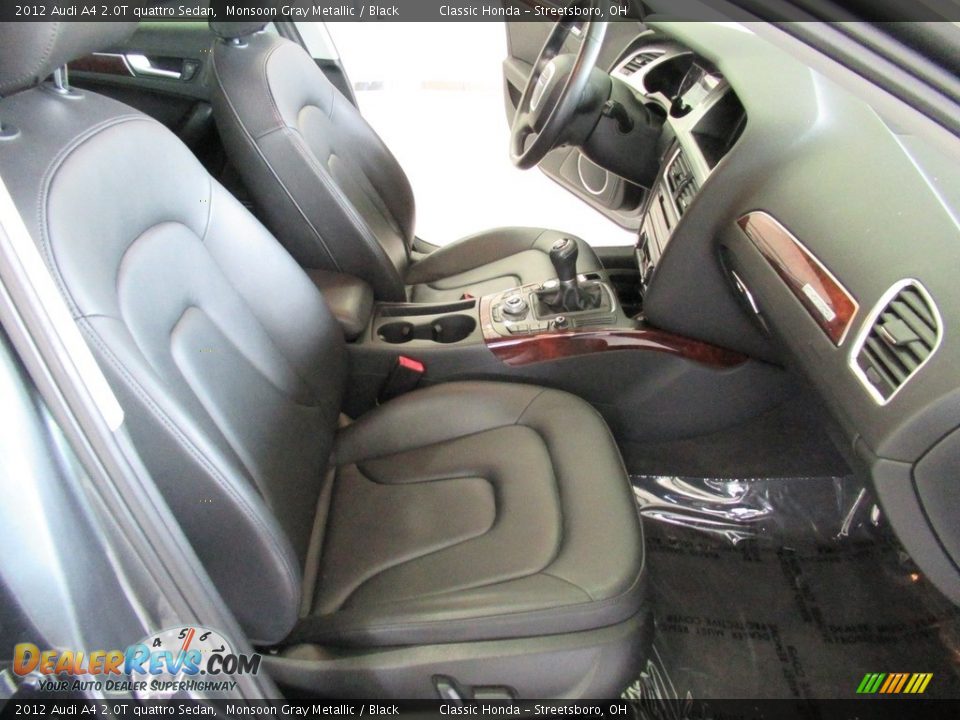 2012 Audi A4 2.0T quattro Sedan Monsoon Gray Metallic / Black Photo #18