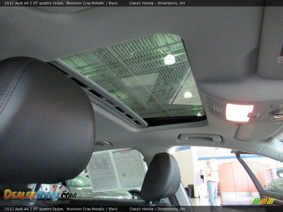 2012 Audi A4 2.0T quattro Sedan Monsoon Gray Metallic / Black Photo #19