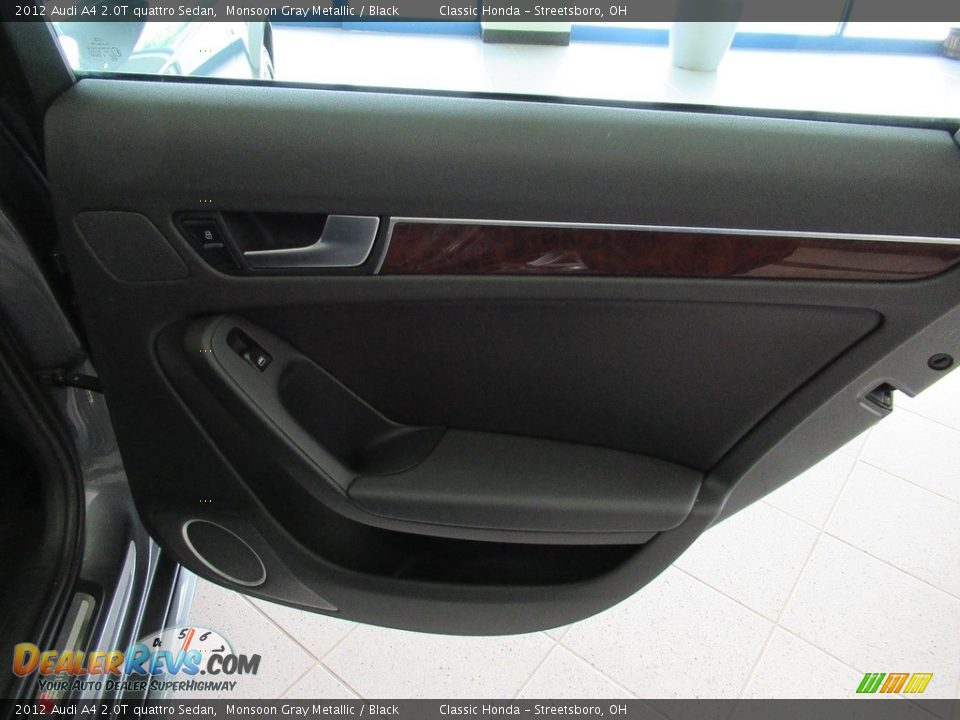 2012 Audi A4 2.0T quattro Sedan Monsoon Gray Metallic / Black Photo #20