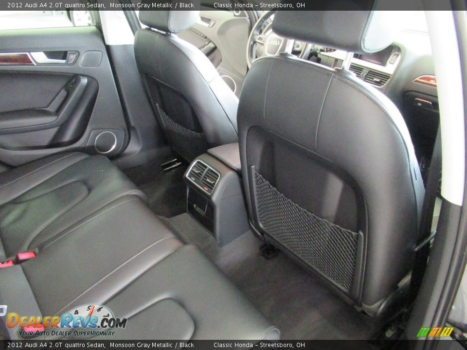 2012 Audi A4 2.0T quattro Sedan Monsoon Gray Metallic / Black Photo #21