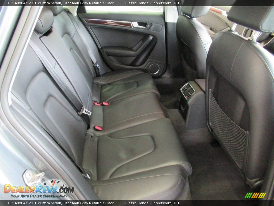 2012 Audi A4 2.0T quattro Sedan Monsoon Gray Metallic / Black Photo #22