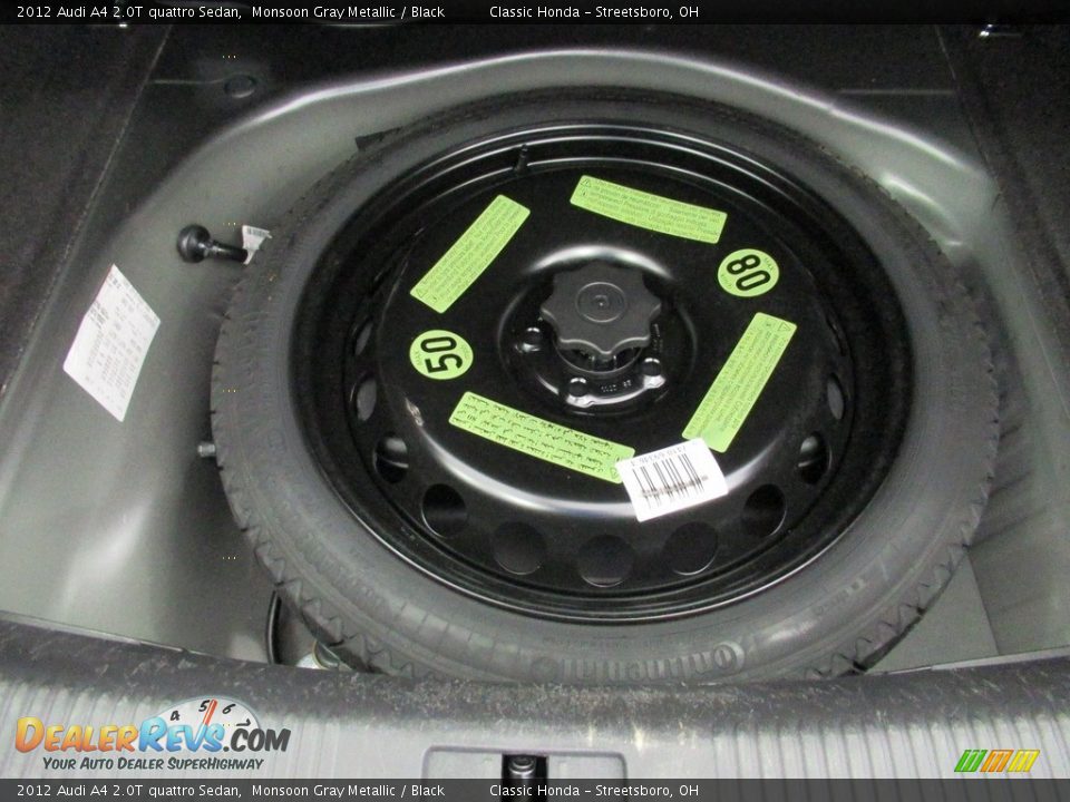 2012 Audi A4 2.0T quattro Sedan Monsoon Gray Metallic / Black Photo #24