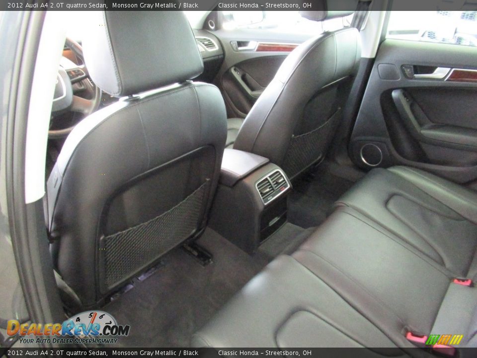 2012 Audi A4 2.0T quattro Sedan Monsoon Gray Metallic / Black Photo #26