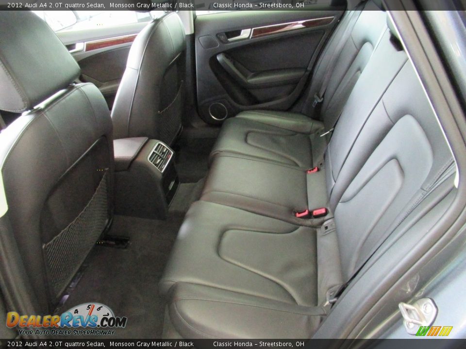 2012 Audi A4 2.0T quattro Sedan Monsoon Gray Metallic / Black Photo #27