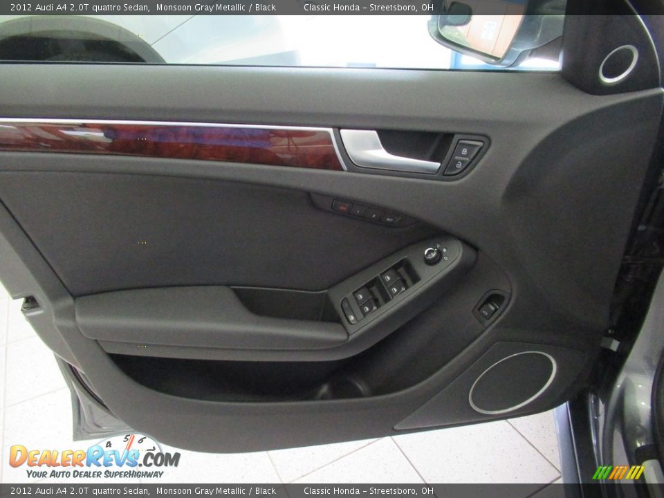 2012 Audi A4 2.0T quattro Sedan Monsoon Gray Metallic / Black Photo #28