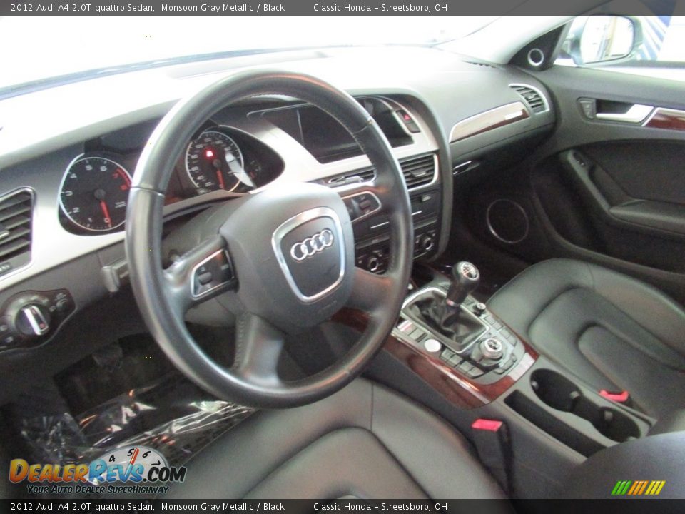 2012 Audi A4 2.0T quattro Sedan Monsoon Gray Metallic / Black Photo #29