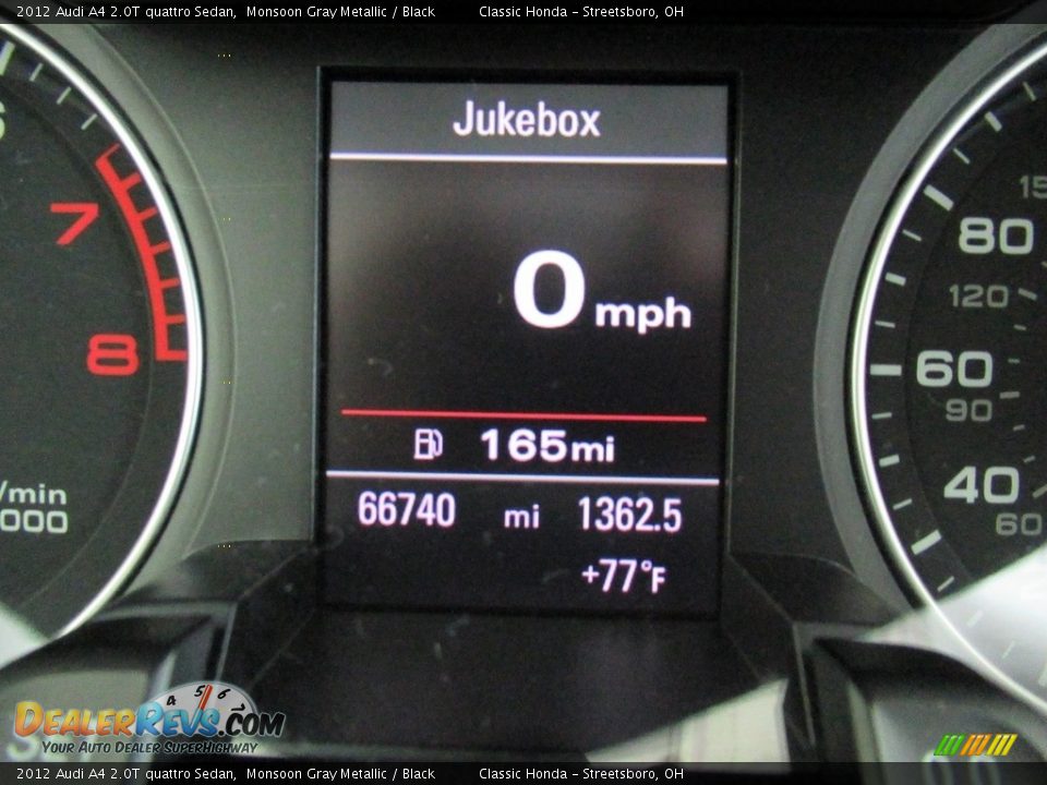 2012 Audi A4 2.0T quattro Sedan Monsoon Gray Metallic / Black Photo #32