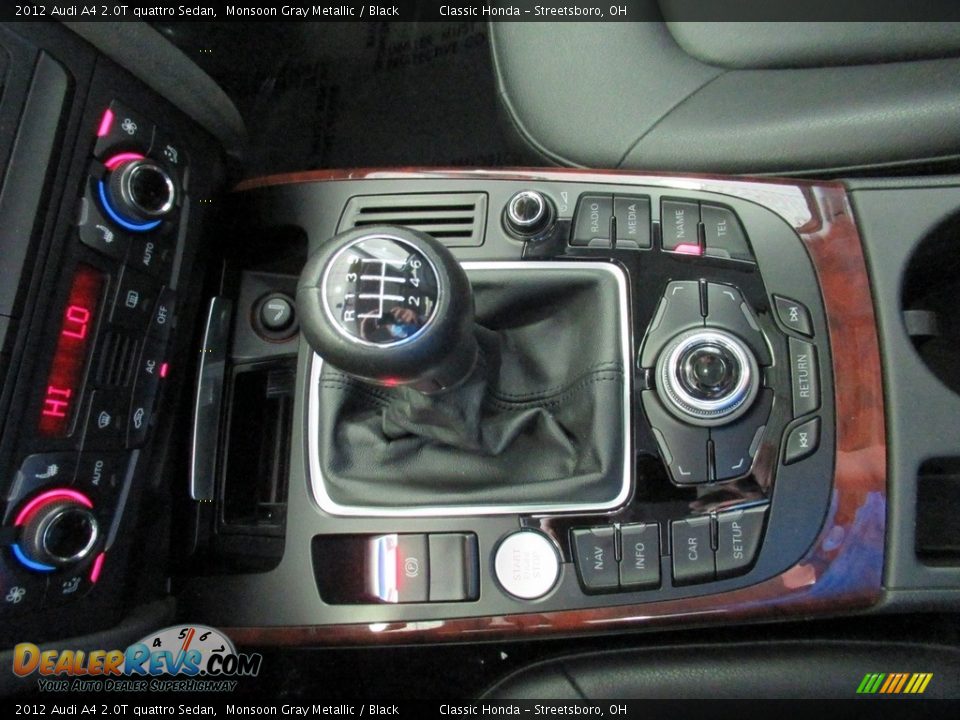 2012 Audi A4 2.0T quattro Sedan Monsoon Gray Metallic / Black Photo #33