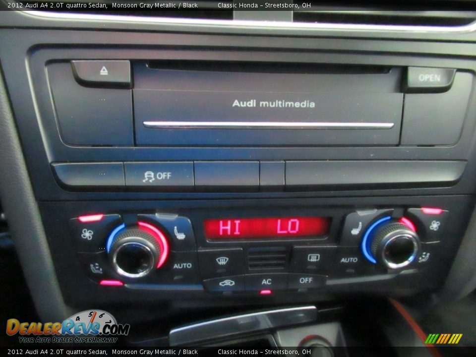 2012 Audi A4 2.0T quattro Sedan Monsoon Gray Metallic / Black Photo #34