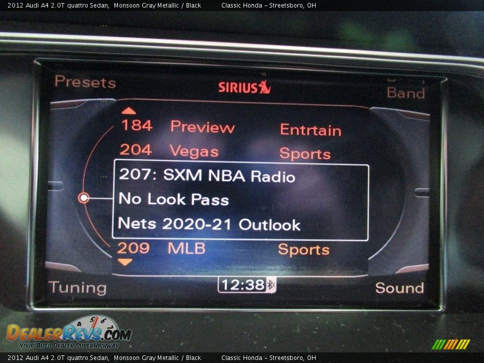 2012 Audi A4 2.0T quattro Sedan Monsoon Gray Metallic / Black Photo #36