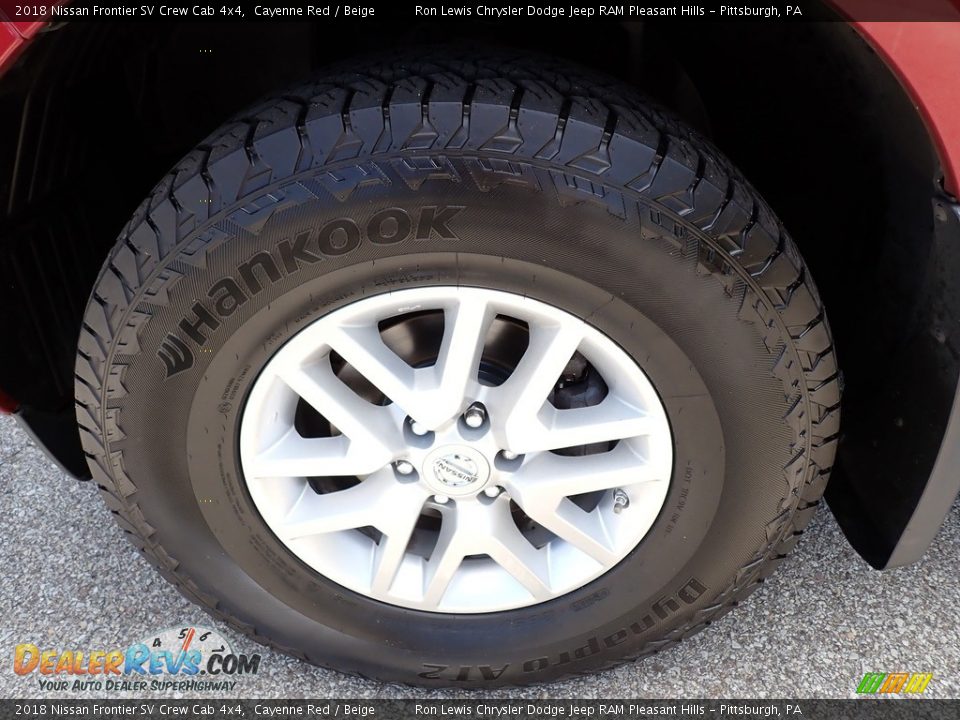 2018 Nissan Frontier SV Crew Cab 4x4 Cayenne Red / Beige Photo #10