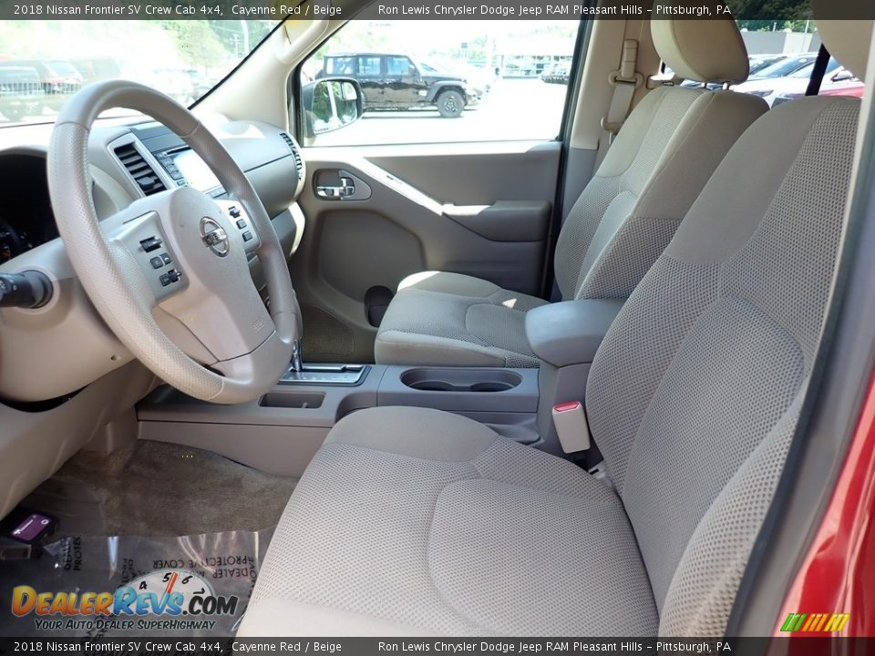 2018 Nissan Frontier SV Crew Cab 4x4 Cayenne Red / Beige Photo #11