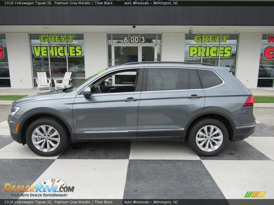 2018 Volkswagen Tiguan SE Platinum Gray Metallic / Titan Black Photo #1