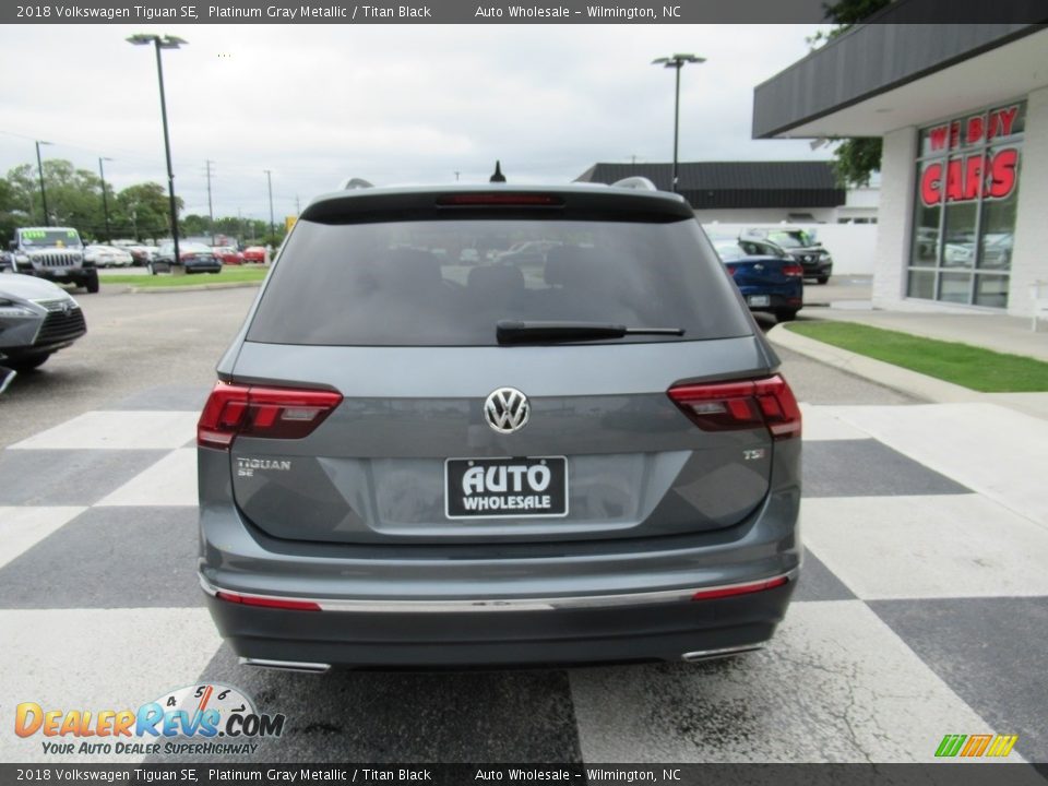 2018 Volkswagen Tiguan SE Platinum Gray Metallic / Titan Black Photo #4
