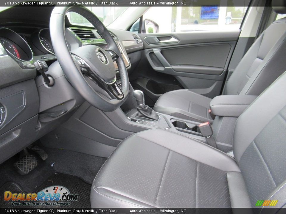 2018 Volkswagen Tiguan SE Platinum Gray Metallic / Titan Black Photo #10