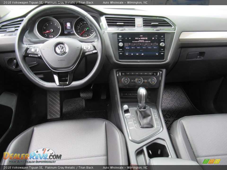 2018 Volkswagen Tiguan SE Platinum Gray Metallic / Titan Black Photo #15