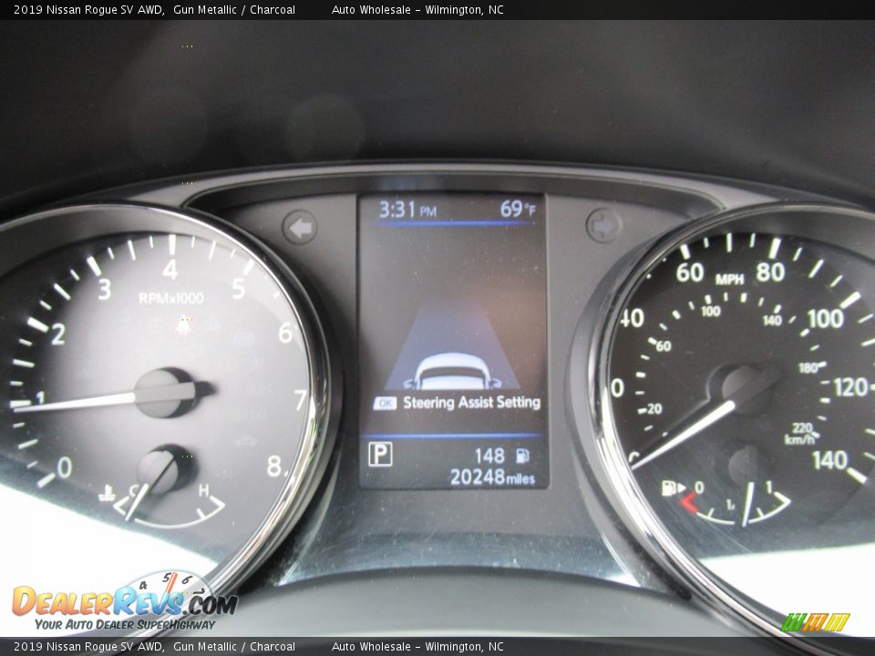 2019 Nissan Rogue SV AWD Gun Metallic / Charcoal Photo #15