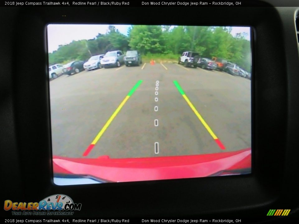 2018 Jeep Compass Trailhawk 4x4 Redline Pearl / Black/Ruby Red Photo #3