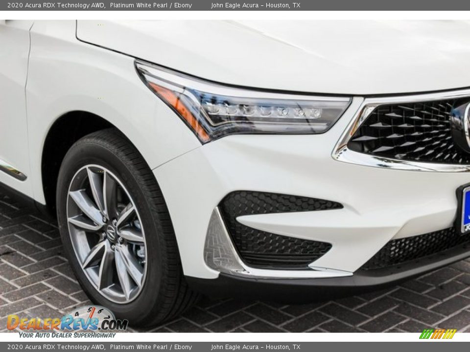 2020 Acura RDX Technology AWD Platinum White Pearl / Ebony Photo #9